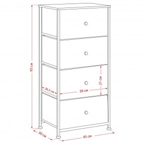 Комод Leset Линкс 4 ящика (МДФ) в Можге - mozhga.ok-mebel.com | фото 12