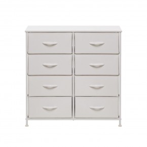 Комод Leset Линкс 8 ящ. (к/з), Каркас Белый, ящики Белые в Можге - mozhga.ok-mebel.com | фото
