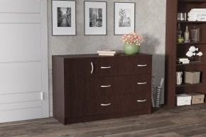 Комод Лофт (3 ящика/1 дверца) Венге в Можге - mozhga.ok-mebel.com | фото