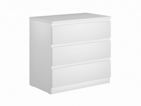 Комод МАЛЬТА с тремя выдвижными ящиками, цвет белый в Можге - mozhga.ok-mebel.com | фото