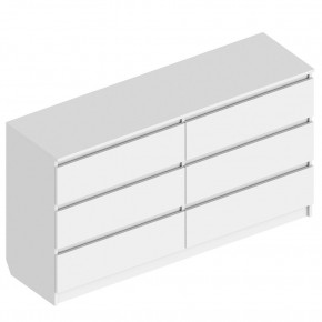 Комод с 6 ящиками 1400 "Бьянко" (Белый лофт) в Можге - mozhga.ok-mebel.com | фото