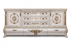 Комод с Зеркалом Алсу (белый глянец) в Можге - mozhga.ok-mebel.com | фото 2