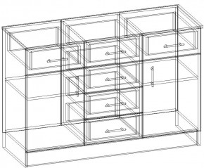 СОФИЯ Комод К1200 2Д (венге/дуб белфорт) в Можге - mozhga.ok-mebel.com | фото 3