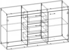 СОНАТА Комод КС-1500 (Дуб сонома/Дуб сакраменто) в Можге - mozhga.ok-mebel.com | фото 2