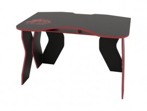 Компьютерный стол КЛ №9.0 (Черный/Красный) в Можге - mozhga.ok-mebel.com | фото