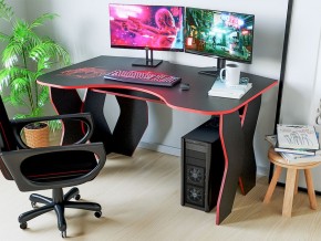 Компьютерный стол КЛ №9.0 (Черный/Красный) в Можге - mozhga.ok-mebel.com | фото 3