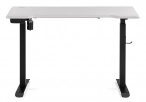 Компьютерный стол Маркос с механизмом подъема 120х75х75 белая шагрень / черный в Можге - mozhga.ok-mebel.com | фото 3