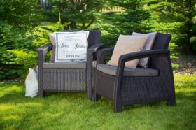 Комплект кресел Корфу Дуо (Corfu Duo set) графит в Можге - mozhga.ok-mebel.com | фото 4