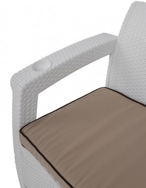 Комплект кресел Yalta Premium Double Seat (Ялта) белый (+подушки под спину) в Можге - mozhga.ok-mebel.com | фото 4
