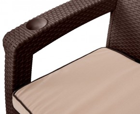 Комплект кресел Yalta Premium Double Seat (Ялта) шоколадный (+подушки под спину) в Можге - mozhga.ok-mebel.com | фото 2