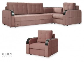 Комплект мягкой мебели Остин HB-178-18 (Велюр) Угловой + 1 кресло в Можге - mozhga.ok-mebel.com | фото