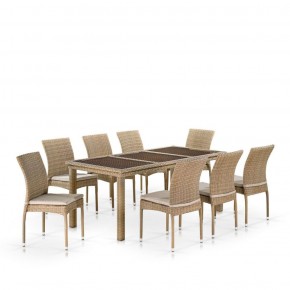 Комплект плетеной мебели T365/Y380B-W65 Light Brown (8+1) в Можге - mozhga.ok-mebel.com | фото 1