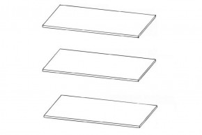 Комплект полок к шкафу JSZF 2d2s (МС Индиана) дуб саттер в Можге - mozhga.ok-mebel.com | фото