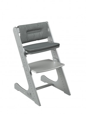 Комплект растущий стул и подушки Конёк Горбунёк Комфорт  (Серый металлик, Графит) в Можге - mozhga.ok-mebel.com | фото