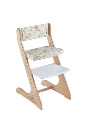 Комплект растущий стул и подушки Конёк Горбунёк Стандарт (Лофт-2, Бабочки) в Можге - mozhga.ok-mebel.com | фото