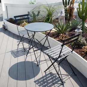 Комплект садовой мебели OTS-001R (стол + 2 стула) металл в Можге - mozhga.ok-mebel.com | фото 2