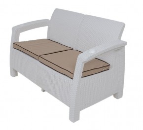 Комплект уличной мебели Yalta Premium Terrace Set (Ялта) белый (+подушки под спину) в Можге - mozhga.ok-mebel.com | фото 2