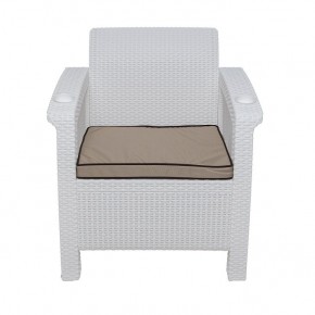 Комплект уличной мебели Yalta Premium Terrace Set (Ялта) белый (+подушки под спину) в Можге - mozhga.ok-mebel.com | фото 6