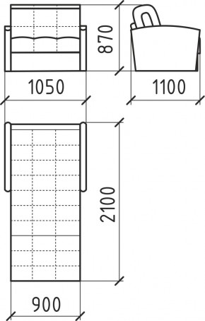 КОРАЛЛ 2 Кресло-кровать КР/КР в Можге - mozhga.ok-mebel.com | фото 3