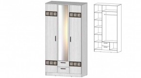 КОСТА-РИКА Шкаф 3-х створчатый (анкор светлый) в Можге - mozhga.ok-mebel.com | фото