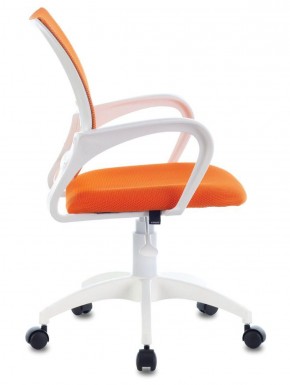 Кресло BRABIX "Fly MG-396W", пластик белый, сетка, оранжевое, 532401, MG-396W_532401 в Можге - mozhga.ok-mebel.com | фото 3