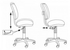 Кресло детское Бюрократ CH-204NX/PENCIL-BL синий карандаши в Можге - mozhga.ok-mebel.com | фото 5