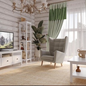Кресло для отдыха Саари светло-серое, ткань рогожка в Можге - mozhga.ok-mebel.com | фото 4