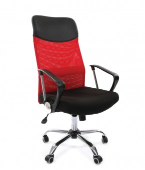 Кресло для руководителя CHAIRMAN 610 N (15-21 черный/сетка красный) в Можге - mozhga.ok-mebel.com | фото
