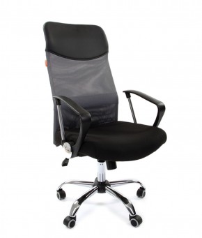 Кресло для руководителя CHAIRMAN 610 N(15-21 черный/сетка серый) в Можге - mozhga.ok-mebel.com | фото