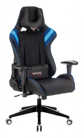 Кресло игровое Бюрократ VIKING 4 AERO BLUE черный/синий в Можге - mozhga.ok-mebel.com | фото