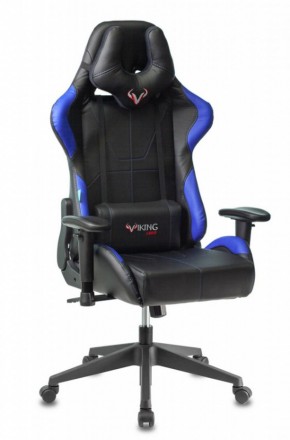 Кресло игровое Бюрократ VIKING 5 AERO BLUE черный/синий в Можге - mozhga.ok-mebel.com | фото