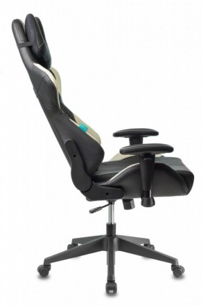 Кресло игровое Бюрократ VIKING 5 AERO WHITE черный/белый в Можге - mozhga.ok-mebel.com | фото 2