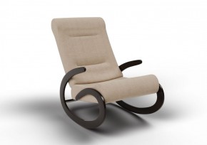 Кресло-качалка Мальта 10-Т-П (ткань/венге) ПЕСОК в Можге - mozhga.ok-mebel.com | фото