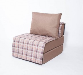 Кресло-кровать бескаркасное Харви (коричневый-квадро беж) в Можге - mozhga.ok-mebel.com | фото