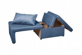 Кресло-кровать Милена (синий) Велюр в Можге - mozhga.ok-mebel.com | фото 3
