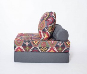 Кресло-кровать-пуф бескаркасное Прайм (мехико серый-графит) в Можге - mozhga.ok-mebel.com | фото