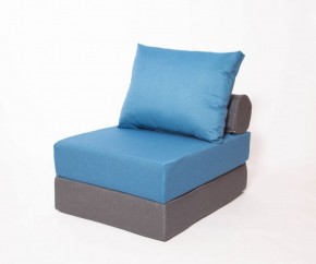 Кресло-кровать-пуф бескаркасное Прайм (синий-графит (Ф)) в Можге - mozhga.ok-mebel.com | фото