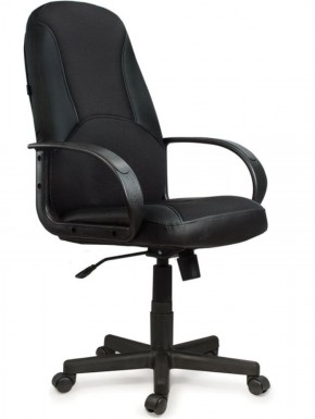 Кресло офисное BRABIX "City EX-512" (кожзам черный, ткань черная) 531407 в Можге - mozhga.ok-mebel.com | фото