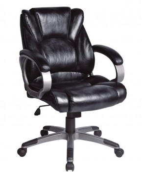 Кресло офисное BRABIX "Eldorado EX-504", экокожа, черное, 530874 в Можге - mozhga.ok-mebel.com | фото