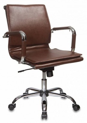 Кресло руководителя Бюрократ CH-993-LOW/BROWN коричневый в Можге - mozhga.ok-mebel.com | фото