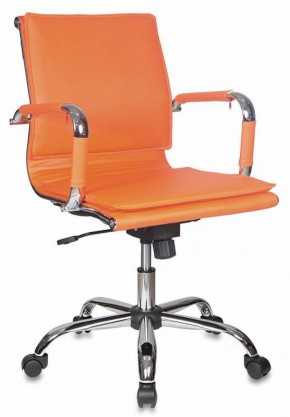 Кресло руководителя Бюрократ CH-993-LOW/ORANGE оранжевый в Можге - mozhga.ok-mebel.com | фото 1