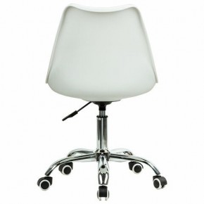 Кресло стул BRABIX "Eames MG-310 CH", хром, пластик белый, ткань серая, 532924 в Можге - mozhga.ok-mebel.com | фото 4