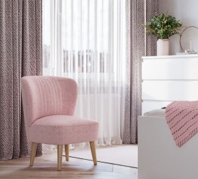 Кресло Унельма светло-розовый, ткань рогожка в Можге - mozhga.ok-mebel.com | фото 3