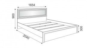 Кровать 1.6 Беатрис М09 с мягкой спинкой и настилом (Орех гепланкт) в Можге - mozhga.ok-mebel.com | фото 2