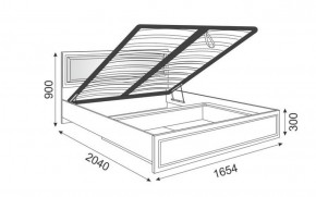 Кровать 1.6 Беатрис М11 с мягкой спинкой и ПМ (Орех гепланкт) в Можге - mozhga.ok-mebel.com | фото 2