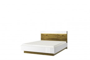 Кровать 160 с подъемником, TORINO, цвет белый/Дуб наварра в Можге - mozhga.ok-mebel.com | фото 1