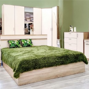 Кровать 1600 Салоу с настилом (Дуб сонома/перламутр) в Можге - mozhga.ok-mebel.com | фото 5