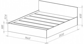 НИЦЦА-14 Кровать 1600 с настилом ЛДСП (НЦ.14) в Можге - mozhga.ok-mebel.com | фото 3