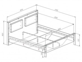 Кровать 1800 с плитой 22 мм ЛИБЕРТИ + основание в Можге - mozhga.ok-mebel.com | фото 3