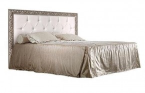 Кровать 2-х спальная(1,6 м)Тиффани Premium черная/серебро с мягким элементом со стразами с подъемным механизмом (ТФКР-2[3][7](П) в Можге - mozhga.ok-mebel.com | фото